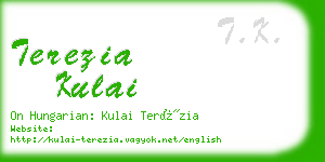 terezia kulai business card